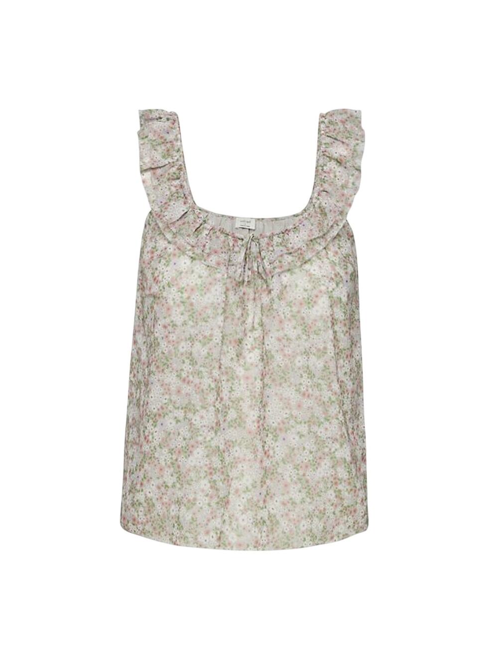 Wilfred Ruffled Ivory Floral Reverie Blouse Size XS